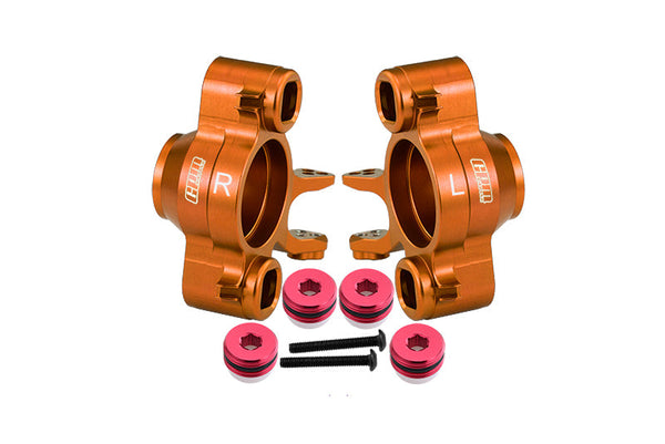 Aluminum 7075 Alloy Front Axle Carriers For Traxxas 1/10 E-Revo 2.0 VXL Brushless 86086-4 Upgrades - Orange