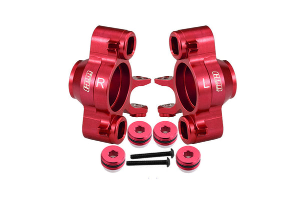 Aluminum 7075 Alloy Front Axle Carriers For Traxxas 1/10 E-Revo 2.0 VXL Brushless 86086-4 Upgrades - Red
