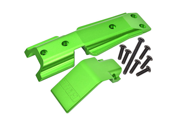 Traxxas E-Revo 2.0 VXL Brushless (86086-4) Aluminum Front Skid Plate - 2Pc Set Green