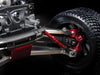 Traxxas Mini E-Revo, Mini Slash, Mini Summit Aluminum Front/Rear Knuckle Arm - 1Pr Set Red