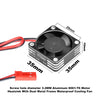 Aluminum 6061-T6 Alloy Metal Frame Waterproof Cooling Fan 35X10mm High Speed 20000RPM - Black