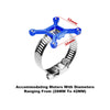 Aluminum 7075-T6 Alloy+304 Stainless Steel 40X40mm RC Cooling Fan Ajustable Mount For 28-42 Series Motor - Green