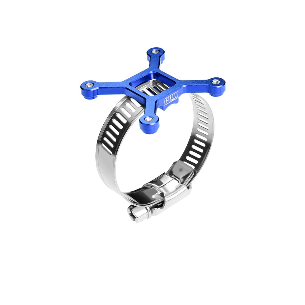 Aluminum 7075-T6 Alloy+304 Stainless Steel 40X40mm RC Cooling Fan Ajustable Mount For 28-42 Series Motor - Blue