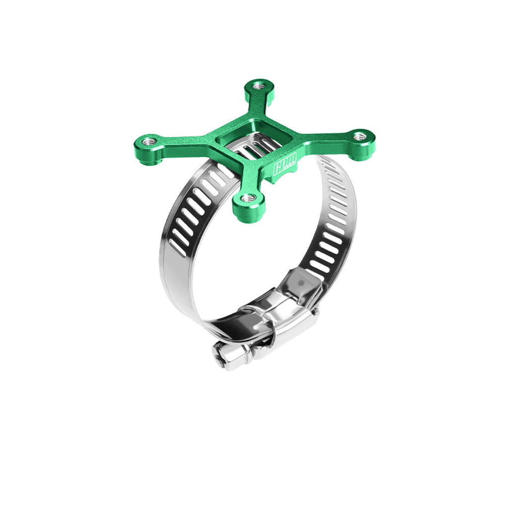 Aluminum 7075-T6 Alloy+304 Stainless Steel 40X40mm RC Cooling Fan Ajustable Mount For 28-42 Series Motor - Green