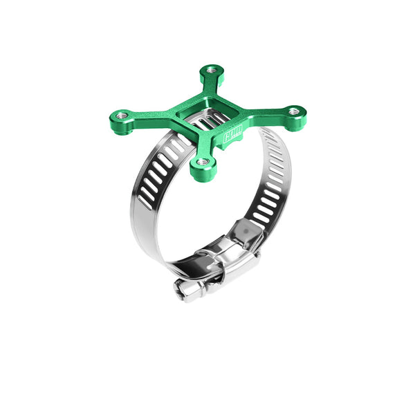 Aluminum 7075-T6 Alloy+304 Stainless Steel 40X40mm RC Cooling Fan Ajustable Mount For 28-42 Series Motor - Green
