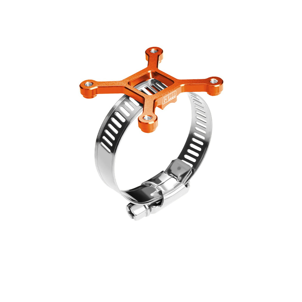 Aluminum 7075-T6 Alloy+304 Stainless Steel 40X40mm RC Cooling Fan Ajustable Mount For 28-42 Series Motor - Orange
