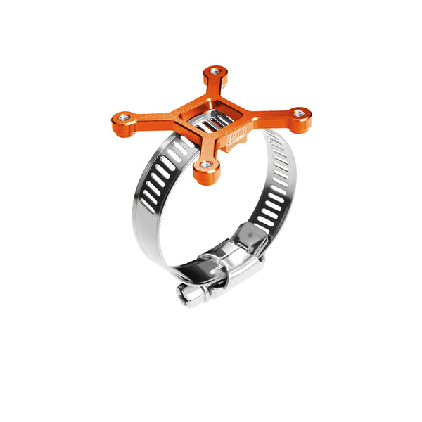 Aluminum 7075-T6 Alloy+304 Stainless Steel 40X40mm RC Cooling Fan Ajustable Mount For 28-42 Series Motor - Orange