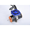 Aluminum 7075-T6 Alloy+316 Stainless Steel 40X40mm RC Cooling Fan Ajustable For 28-42 Series Motor - Blue