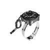 Aluminum 7075-T6 Alloy+316 Stainless Steel 40X40mm RC Cooling Fan Ajustable For 28-42 Series Motor - Black