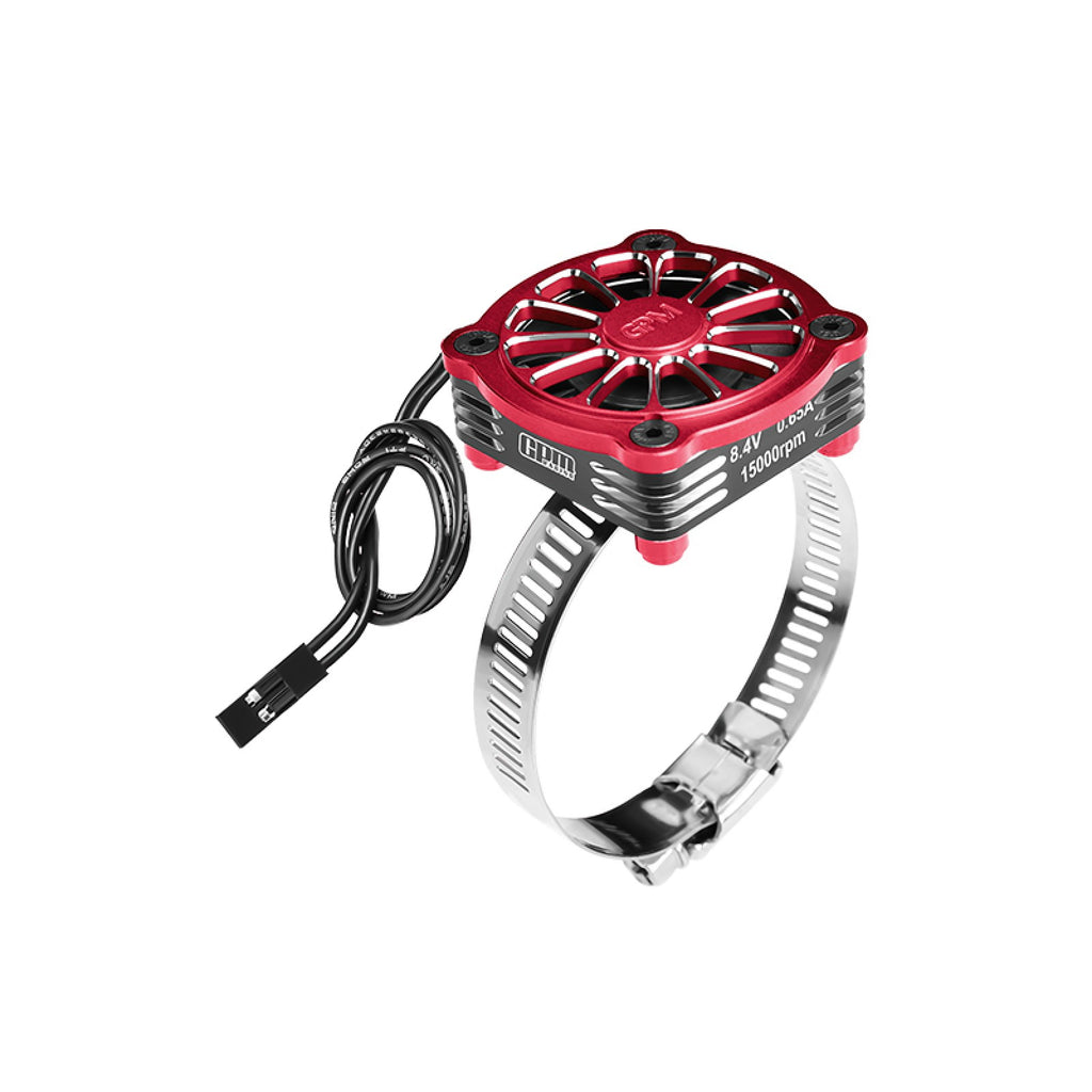 Aluminum 7075-T6 Alloy+316 Stainless Steel 40X40mm RC Cooling Fan Ajustable For 28-42 Series Motor - Red