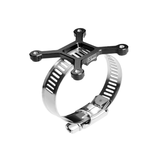 Aluminum 7075-T6 Alloy+304 Stainless Steel 40X40mm RC Cooling Fan Ajustable Mount For 40-56 Series Motor - Black