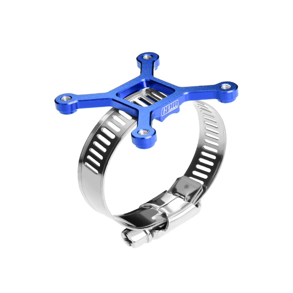 Aluminum 7075-T6 Alloy+304 Stainless Steel 40X40mm RC Cooling Fan Ajustable Mount For 40-56 Series Motor - Blue