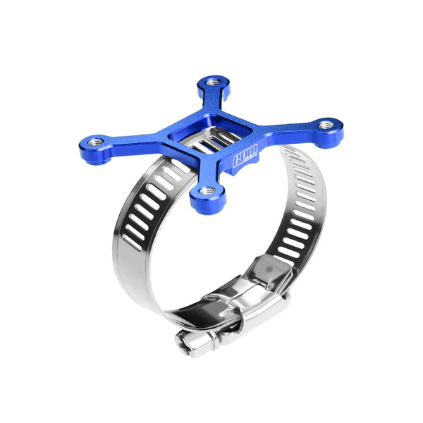 Aluminum 7075-T6 Alloy+304 Stainless Steel 40X40mm RC Cooling Fan Ajustable Mount For 40-56 Series Motor - Blue