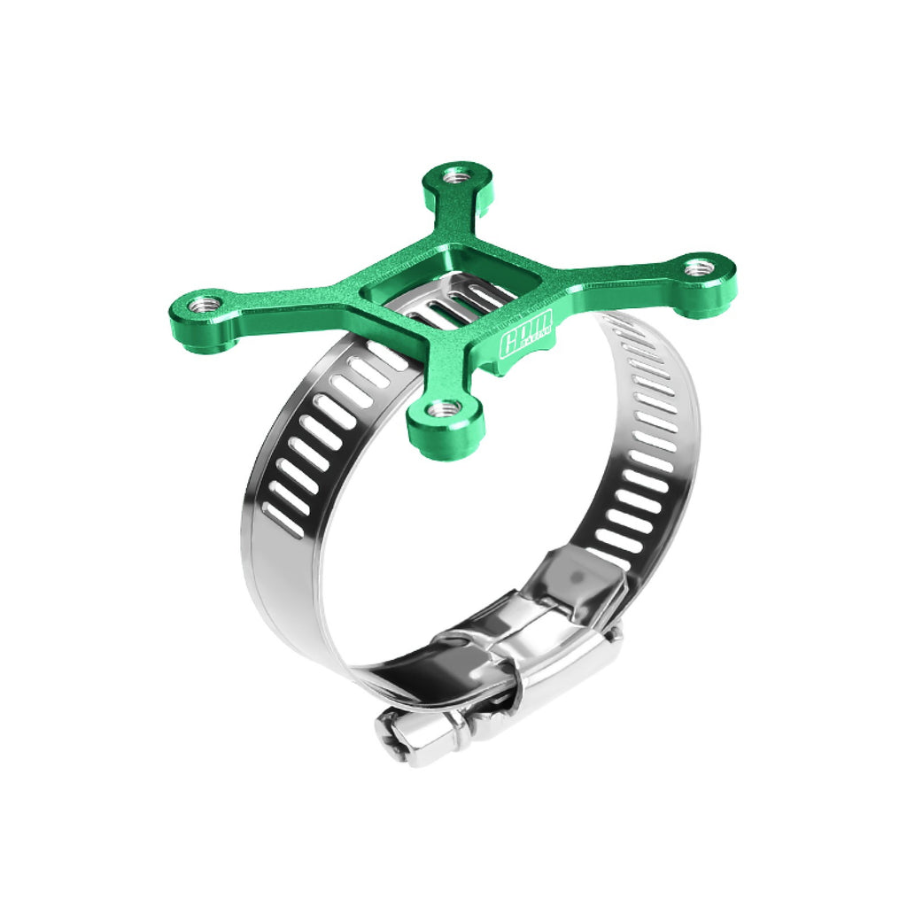 Aluminum 7075-T6 Alloy+304 Stainless Steel 40X40mm RC Cooling Fan Ajustable Mount For 40-56 Series Motor - Green