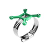 Aluminum 7075-T6 Alloy+304 Stainless Steel 40X40mm RC Cooling Fan Ajustable Mount For 40-56 Series Motor - Green