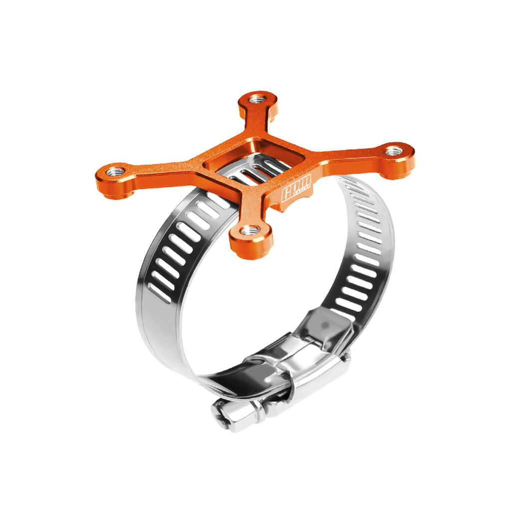 Aluminum 7075-T6 Alloy+304 Stainless Steel 40X40mm RC Cooling Fan Ajustable Mount For 40-56 Series Motor - Orange