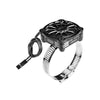 Aluminum 7075-T6 Alloy+316 Stainless Steel 40X40mm RC Cooling Fan Ajustable For 40-56 Series Motor - Black