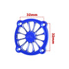 Aluminum 7075-T6 Alloy RC Cooling Fan Cover 40X40mm (3mm Hole Spacing) - Blue
