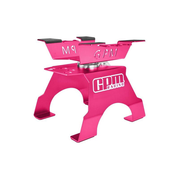 GPM Large Aluminum RC Car / Truck Stand With Shock Holder - Pink