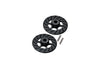 Aluminum +1mm Hex With Brake Disk For 1/10 Traxxas Ford GT 4-Tec 2.0 83056-4 / 4-Tec 3.0 93054-4 - 1Pr Set Black