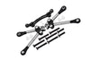 Titanium Front Tie Rods With Stabilizer For C Hub For 1/10 Traxxas Ford GT 4-Tec 2.0 83056-4 / 4-Tec 3.0 93054-4 - 15Pc Set Black