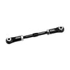 4140 CARBON STEEL + Aluminum 7075-T6 ALLOY SERVO STEERING LINK Vanquish 1:10 H10 Optic Kit / Yokohama RTR / Sparco RTR Rock Crawler Upgrades - Black