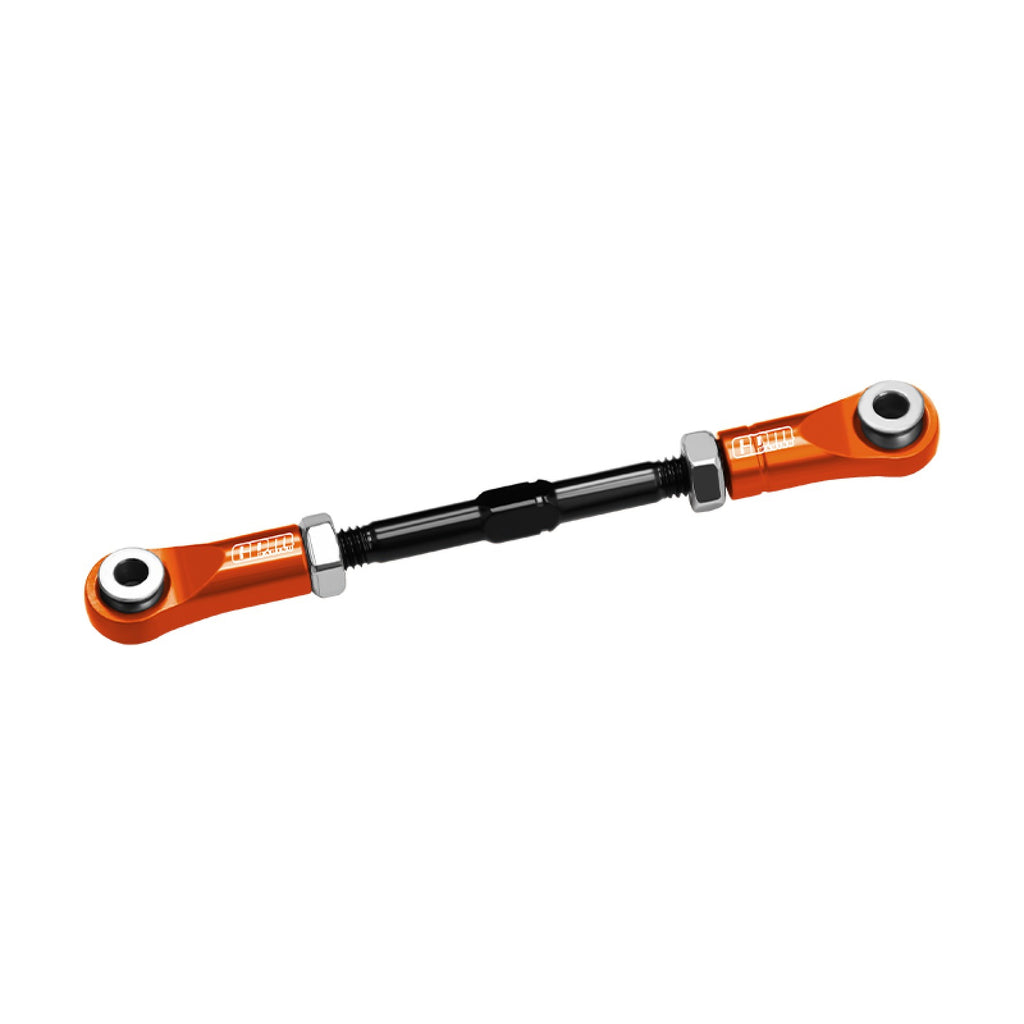 4140 CARBON STEEL + Aluminum 7075-T6 ALLOY SERVO STEERING LINK Vanquish 1:10 H10 Optic Kit / Yokohama RTR / Sparco RTR Rock Crawler Upgrades - Orange