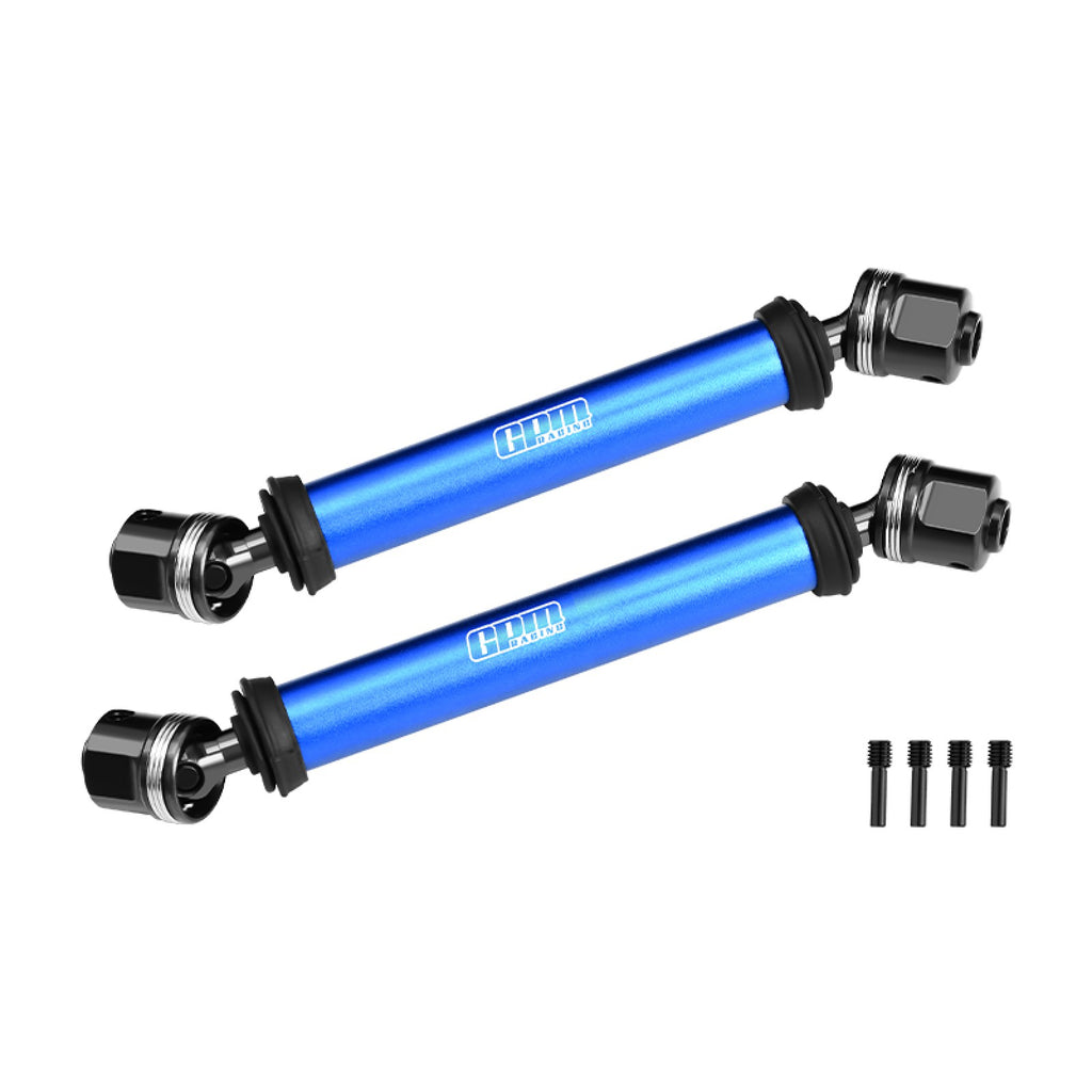 4140 Carbon Steel+Alloy 6061-T6 Center CVD Drive Shaft For Vanquish 1:10 H10 Optic Kit / Yokohama RTR / Sparco RTR Rock Crawler Upgrades - Blue