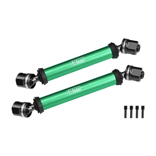 4140 Carbon Steel+Alloy 6061-T6 Center CVD Drive Shaft For Vanquish 1:10 H10 Optic Kit / Yokohama RTR / Sparco RTR Rock Crawler Upgrades - Green