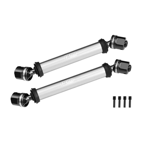 4140 Carbon Steel+Alloy 6061-T6 Center CVD Drive Shaft For Vanquish 1:10 H10 Optic Kit / Yokohama RTR / Sparco RTR Rock Crawler Upgrades - Silver