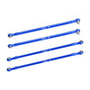 Aluminum 7075-T6 Alloy Upper Link Bar Set For Vanquish 1:10 H10 Optic Kit / Yokohama RTR / Sparco RTR Rock Crawler Upgrades - Blue