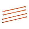 Aluminum 7075-T6 Alloy Upper Link Bar Set For Vanquish 1:10 H10 Optic Kit / Yokohama RTR / Sparco RTR Rock Crawler Upgrades - Orange