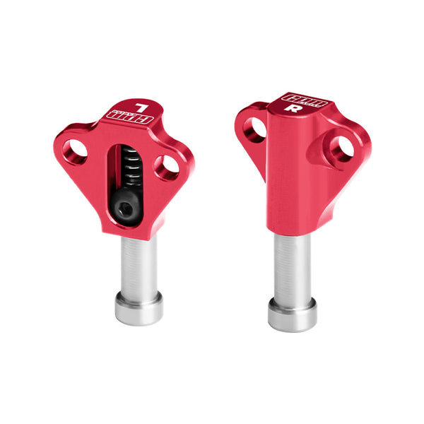 Aluminum 7075-T6 Alloy Machined Bump Stops For Vanquish 1/10 H10 Optic Yokohama RTR Sparco RTR VS4-10 Rock Crawler Upgrades - Red