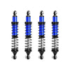 Aluminum 6061-T6 Alloy Front and Rear Adjustable Progressive 89mm Spring Damper Shock Absorber 4Pc Set For Vanquish 1:10 H10 Optic Kit / Yokohama RTR / Sparco RTR Rock Crawler Upgrades - Blue