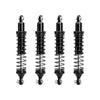 Aluminum 6061-T6 Alloy Front and Rear Adjustable Progressive 89mm Spring Damper Shock Absorber 4Pc Set For Vanquish 1:10 H10 Optic Kit / Yokohama RTR / Sparco RTR Rock Crawler Upgrades - Black