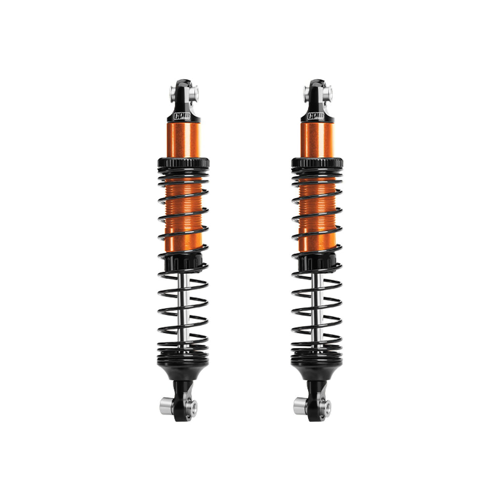 6061-T6 Alloy Front Or Rear Adjustable 89mm Shock Set For Vanquish 1:10 H10 Optic / Yokohama / Sparco Rock Crawler Upgrades - Orange
