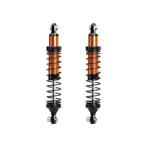 6061-T6 Alloy Front Or Rear Adjustable 89mm Shock Set For Vanquish 1:10 H10 Optic / Yokohama / Sparco Rock Crawler Upgrades - Orange