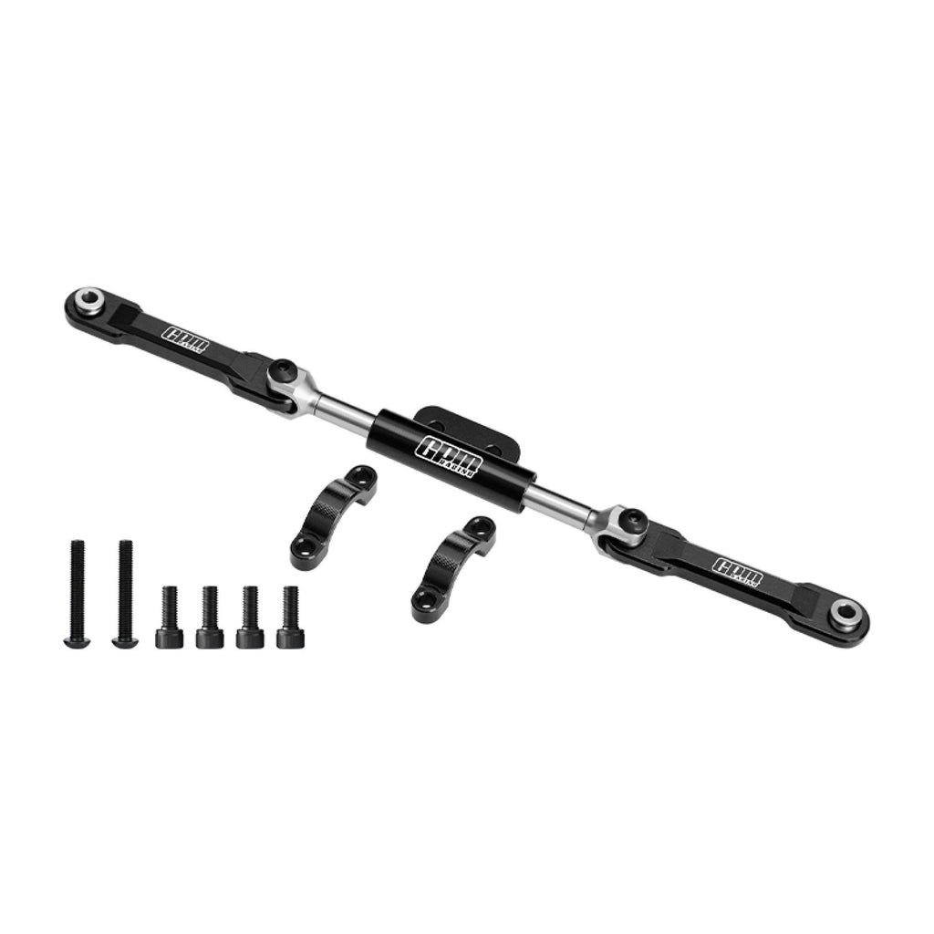 Aluminum 7075-T6 Alloy Front Steering Link Set For Vanquish 1/10 H10 Optic Kit Rock Crawler Kit-VPS09027 Upgrades - Black