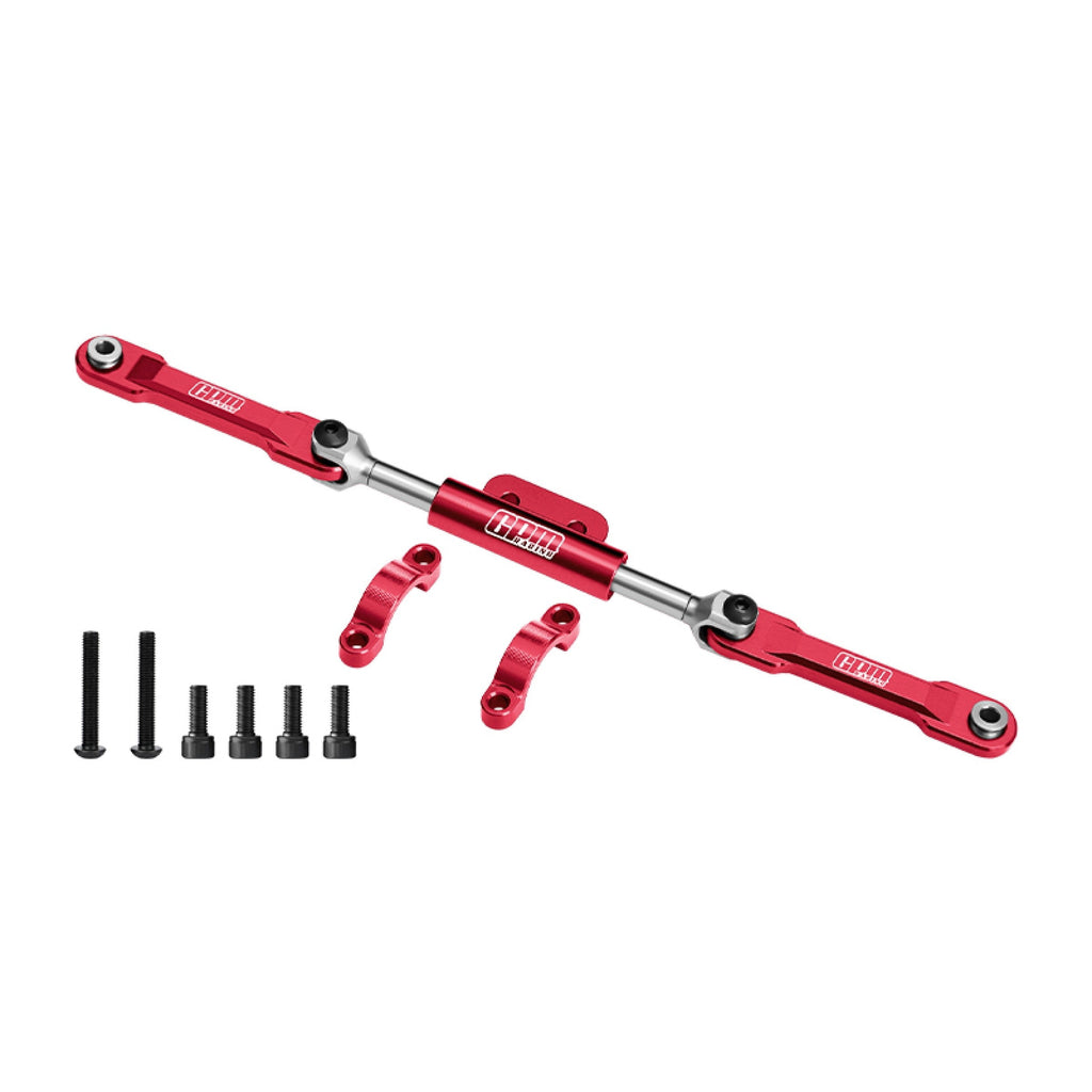 Aluminum 7075-T6 Alloy Front Steering Link Set For Vanquish 1/10 H10 Optic Kit Rock Crawler Kit-VPS09027 Upgrades - Red