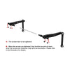 Aluminum 7075-T6 Alloy Rear Sway Bar Set For Vanquish 1:10 H10 Optic Kit / Yokohama RTR / Sparco RTR Rock Crawler Upgrades - Black
