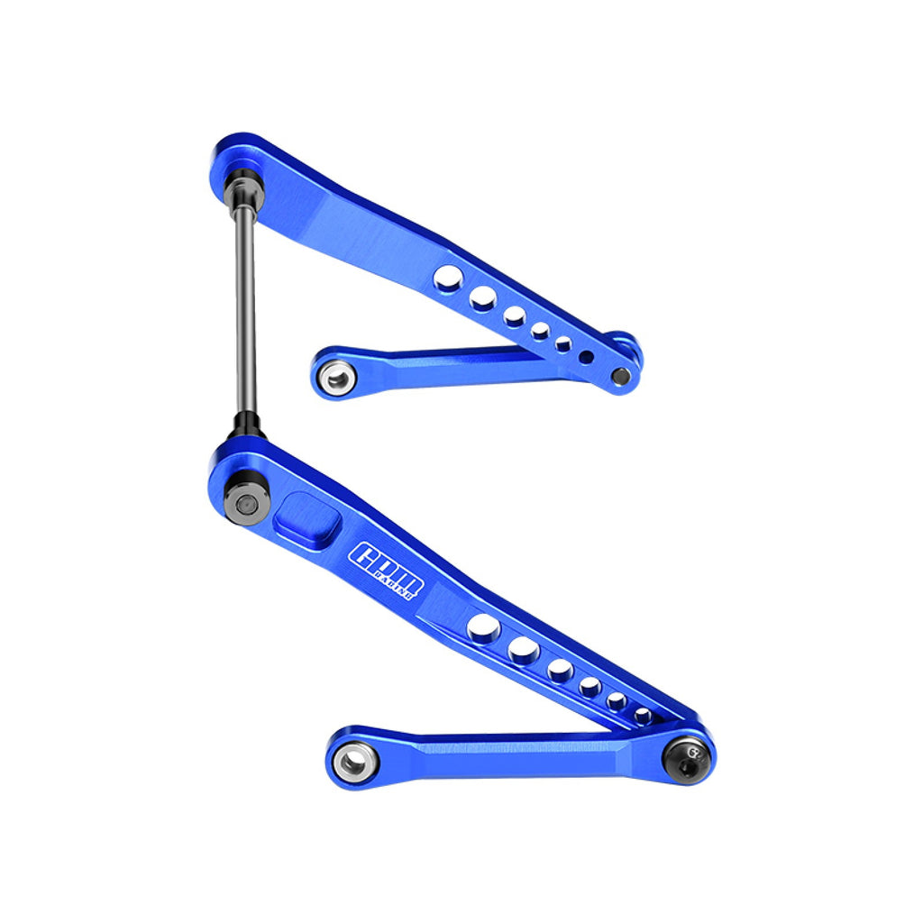 Aluminum 7075-T6 Alloy Rear Sway Bar Set For Vanquish 1:10 H10 Optic Kit / Yokohama RTR / Sparco RTR Rock Crawler Upgrades - Blue