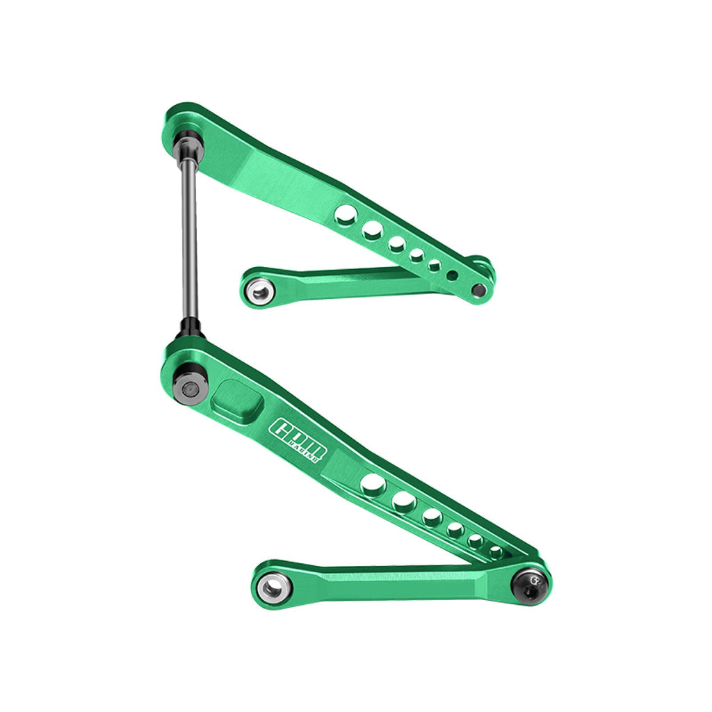 Aluminum 7075-T6 Alloy Rear Sway Bar Set For Vanquish 1:10 H10 Optic Kit / Yokohama RTR / Sparco RTR Rock Crawler Upgrades - Green