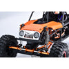 Aluminum 7075-T6 Alloy Front Bumper With White Light For Vanquish 1:10 H10 Optic Kit / Yokohama RTR / Sparco RTR Rock Crawler Upgrades - Silver