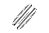 Aluminum Chassis Nerf Bars (Silver Inlay A Version) For Traxxas HOSS 4X4 VXL 90076-4 - 6Pc Set Gray Silver
