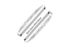 Aluminum Chassis Nerf Bars (Silver Inlay A Version) For Traxxas HOSS 4X4 VXL 90076-4 - 6Pc Set Silver