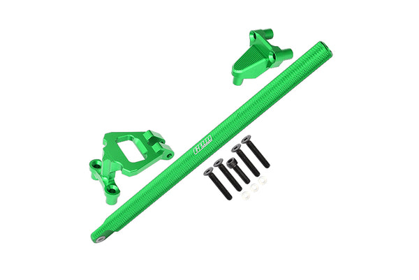 Aluminum Center Brace Bar & Mount For 1/10 Traxxas HOSS 4X4 VXL 90076-4 - 11Pc Set Green