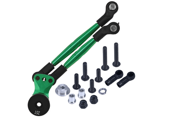 Tamiya Lunch Box Aluminum Hi-Torque Servo Saver 25T With Aluminum Tie Rod - 1 Set Green