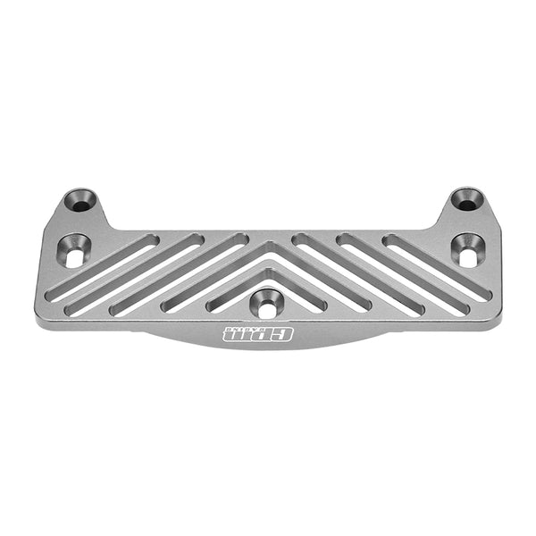 Tamiya Lunch Box Aluminum Front Bumper Mount - 1Pc Set Grey Silver