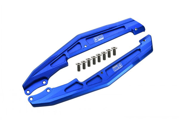 Losi 1/18 Mini-T 2.0 2WD Stadium Truck Aluminum Chassis Side Bars - 10Pc Set Blue