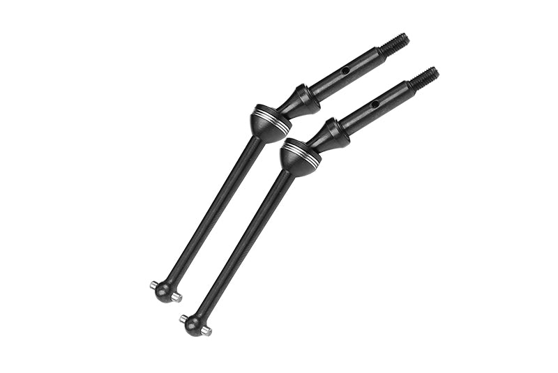 GPM Hardened Steel Dog Bone Set For Losi 1/18 Mini-T 2.0 Truck - Rear CVD, 2-Pack, Black